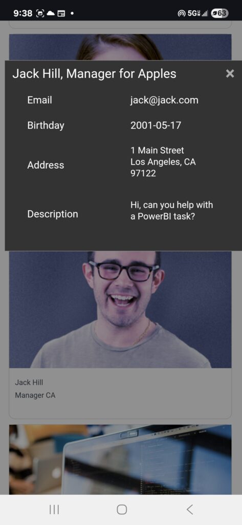 WordPress Plugin Siwa Contact Form mobile results details